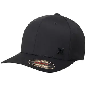 Hurley Mens Baseball Cap - Curved Brim Flexfit Ball Cap, Moisture Wicking Breathable Fitted Hat for Men