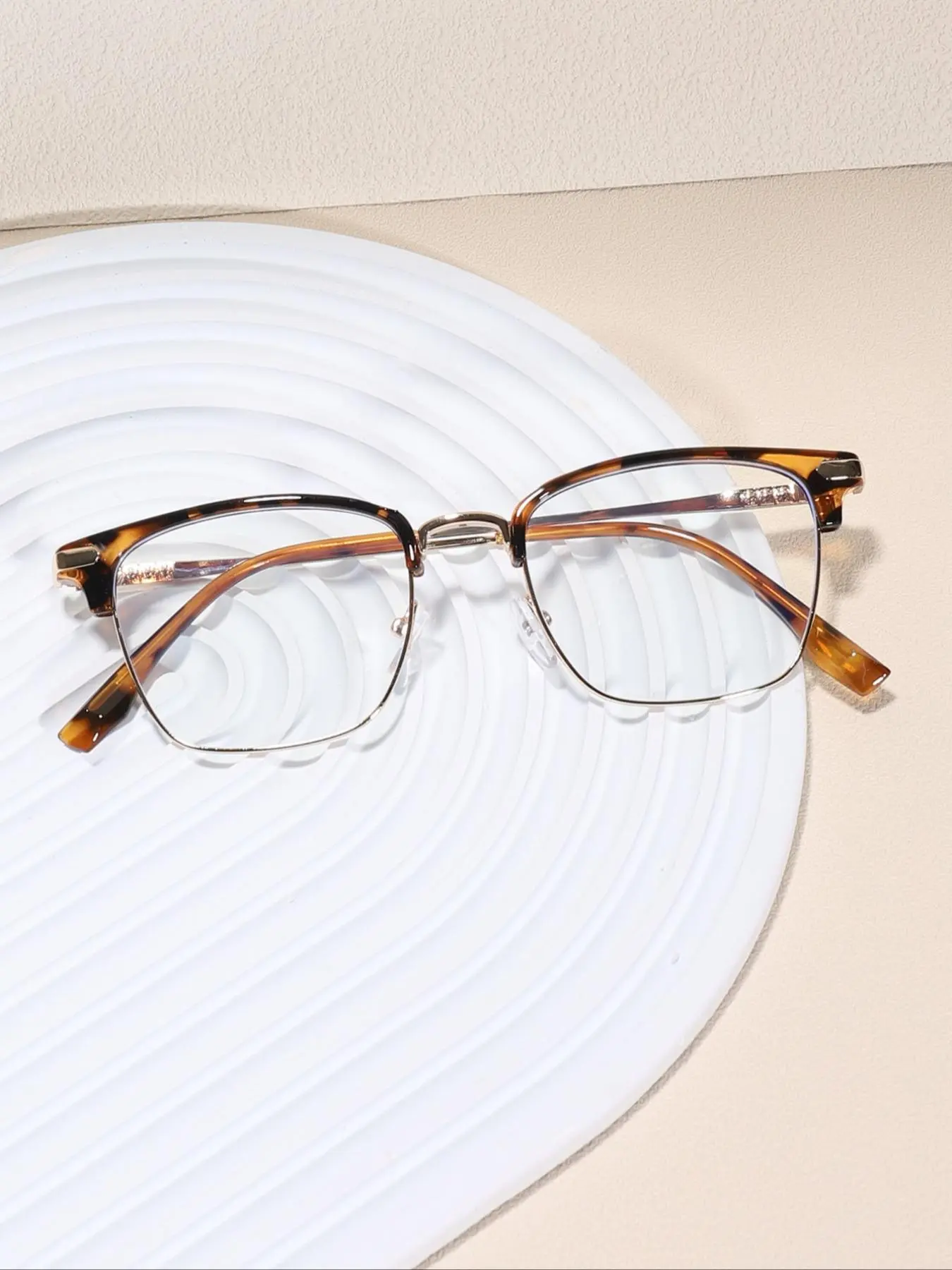 Men's Semi-rimless Eyeglasses, Casual Trendy Eyeglasses for Everyday Use, Fashion Accessories for Outdoor Activities, Must Have Glasses, Semi Frame Eyeglasses, Trendy Casual Frames, Casual Stylish Glasses, Casual Style Eyewear