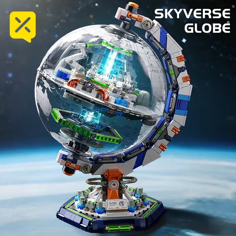 1793PCS Creative Technology Space Station Globe Building Blocks High Tech Construction Bricks Set Toy Gifts for Children Ideal for Imaginative Play and Learning