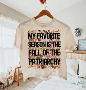 Comfort Colors Boxy Crop Top Fall Botanical Tee, Feminist Cottagecore Shirt, Y2K, Fashion, Streetwear, Women, Cotton Crew Neck