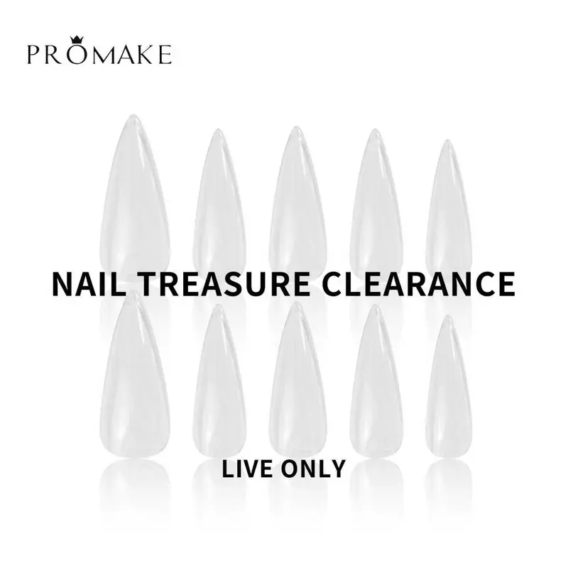 Promake Nail Treasure Clearance-  Selected Press-On Nail Styles at Super | Final Sale-  Luxury Handmade Press on Nails- Unique Design-High Quality Nails