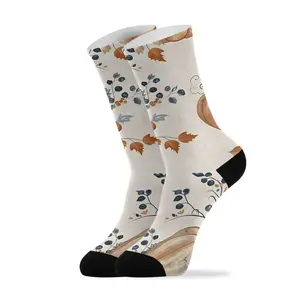 Men's Vintage Thanksgiving Orange Pumpkins Thick and Soft Running Socks - Durable Fabric, Lightweight and Breathable
