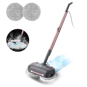 F6 Scrubbing Steam Mop with Electric Brush, 284℉ Steam & High-Speed Rotating Pads, LED Headlights, Safe for Hardwood/Laminate/Tile/Marble Floor