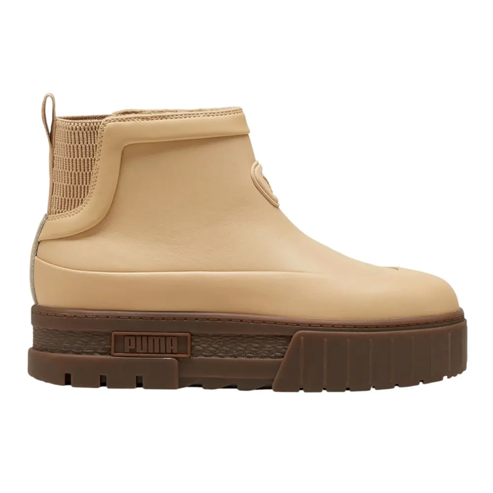PUMA Womens Mayze Wellis Chelsea Casual Boots Ankle - Beige