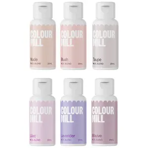 Colour Mill Oil-Blend Food Coloring, 20 Milliliters, Bridal Pack