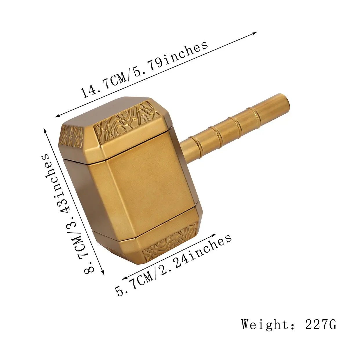 Manual Coffee Grinder, Multi-functional Thor's Hammer Design, Random Color Shipment
