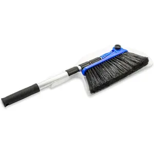 Adjustable Broom and Dustpan-Portable & Compact Full Size Broom-Adjusts from 24-52 Inches, Ideal For RV,Marine,Home Use (43623-A)