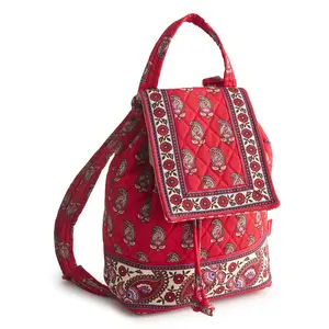 Vera Bradley Women's Premium Cotton Original Drawstring Backpack