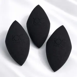 IOC Cosmetics Blending Grip - 3 Pack Plush Resilient Sponges for Precise Application of Liquids, Creams & Powders