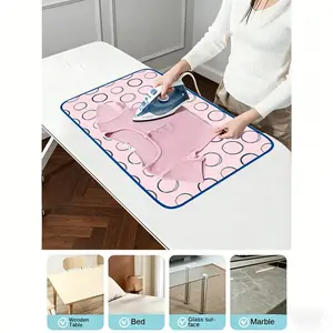 Foldable Ironing Pad, Home Use Laundry Heat-Resistant Ironing Board, High-Temperature Proof, Desktop Protection Mat, Durable and Safe