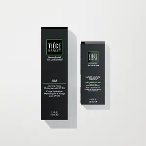 LOOK GOOD DROPS + AM Moisturizer bundle - Skin Tint & Moisturize - Tiege Hanley