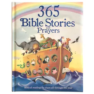 365 Bible Stories and Prayers - Padded Cover Treasury Hardcover, Illustrated Little Sunbeams Children's Gift Book