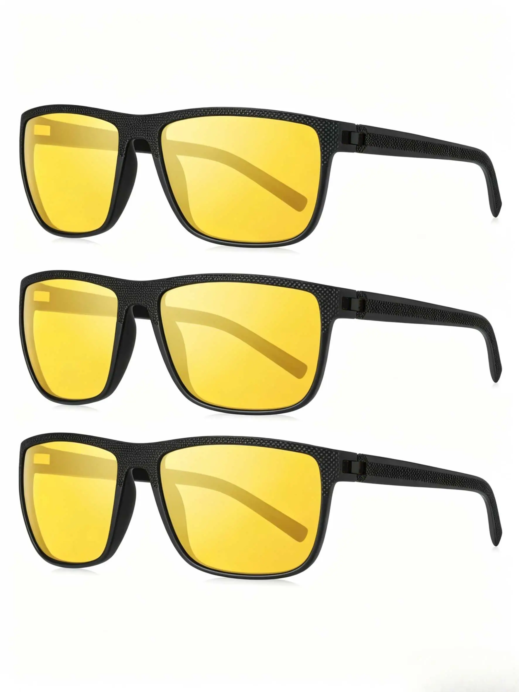 Unisex Night Vision Glasses, Classic Design, Anti-Glare Polarized Lenses, Reduce Headlights and Reflections, Enhance Night Driving Safety, Sunglasses for Driving, Driving Eyewear, Shades