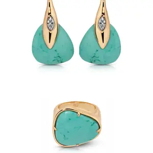 Solstice Set Earring Brass Accessory Set Jewelry Set