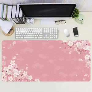 Cherry Blossom Pattern Mouse Pad, Non-slip Large Desk Mat, Universal Mouse Pad for Home Computer & Office