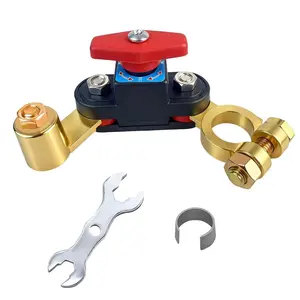 Car Battery Power Cut-Off Switch Breaker, Adjustable Pure Copper, Stable Transmission, High Conductivity, 12V-24v, Smart for Car, Truck, Boat, RV
