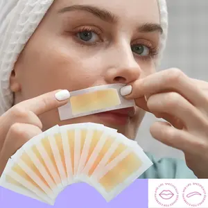 10-Piece Wax Strips Precision Hair Removal Honey Scent Suitable for Eyebrows Upper Lip Cheeks Fingers Gentle Formula Personal Care