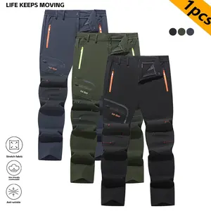 Men's Outdoor Casual Track Pants Tactical with Letter Print Zip Pockets Embroidery Details for Hiking Training Fitness Jogging Camping Spring Autumn
