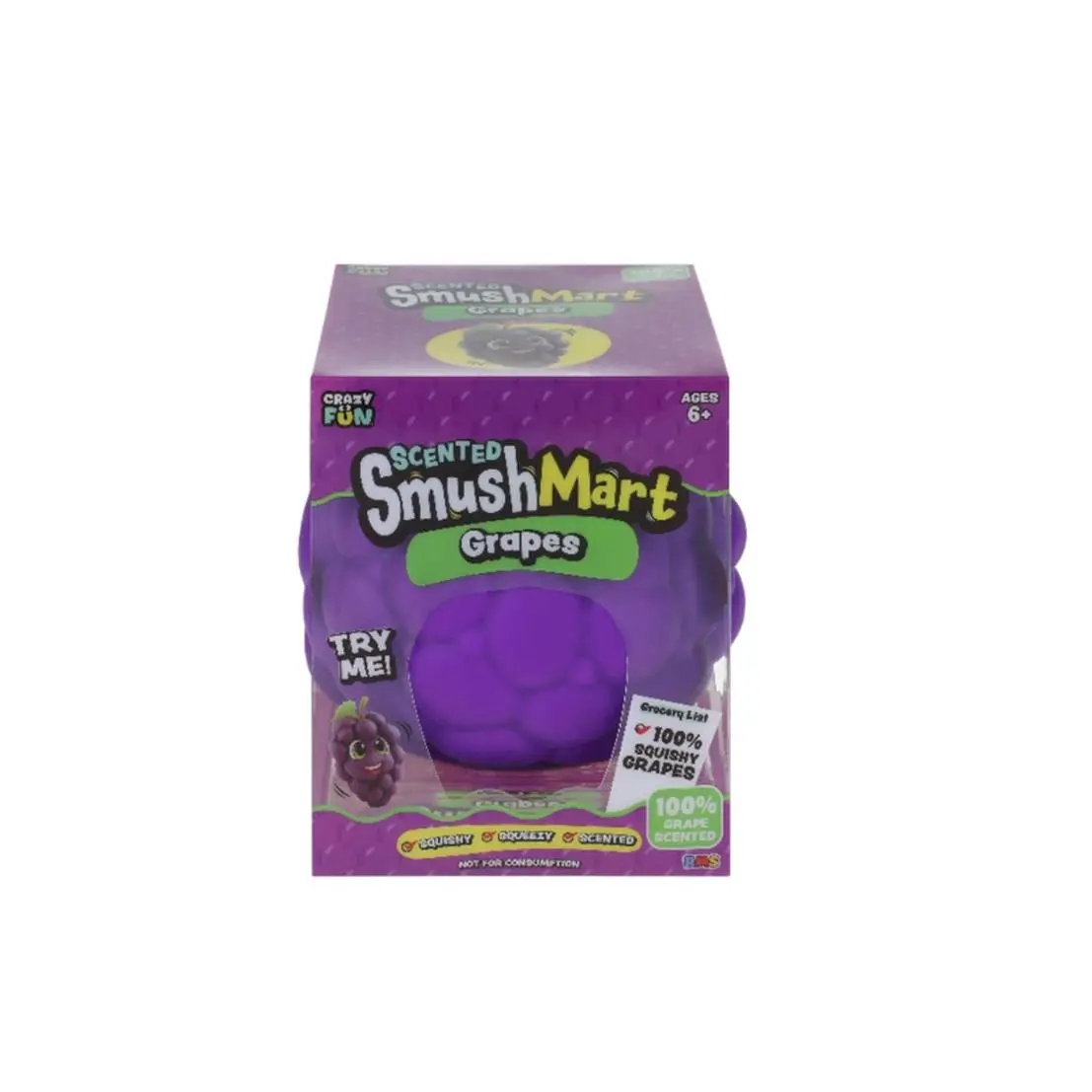 Smushmart Scented Grape Stress Relief Toy - Crazy Fun Brand