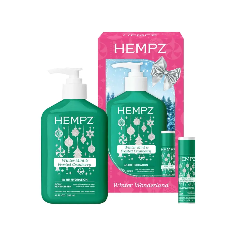 Winter Wonderland Winter Mint & Frosted Cranberry Moisturizing Lotion & Lip Balm Gift Set
