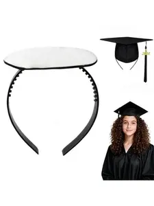 Graduation Cap Headband Graduation Gifts for Her Him Class of 2026 Cool High School College Graduation Grad Cap Wear Hacks | No Slip, Perfect Hairstyle for Graduation