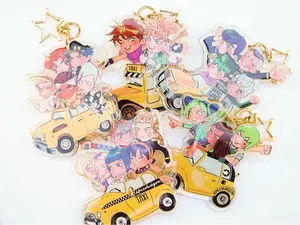JOJO'S BIZARRE TAXI 3" KEYCHAINS