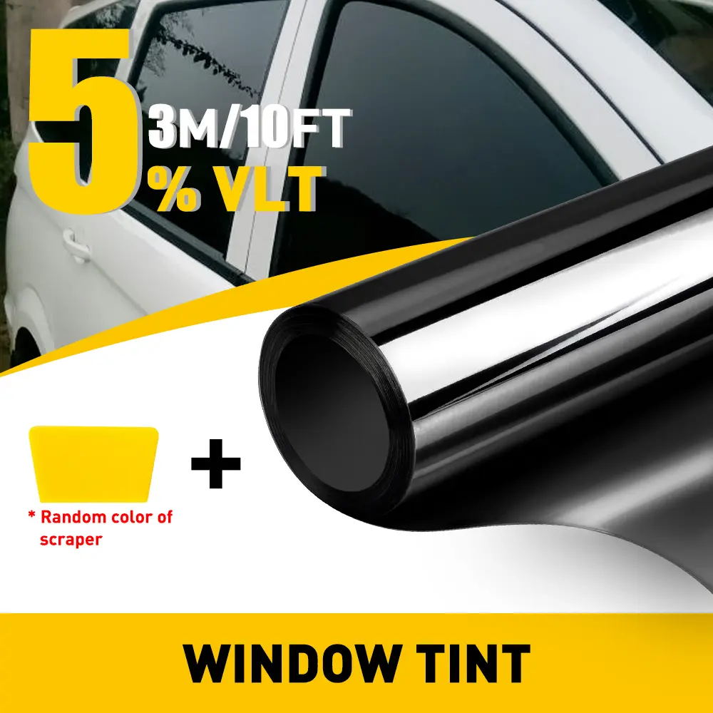 3M 1%/5%/20% VLT Uncut Tint Window Roll Film 20" x 10ft Feet Car Home Office Glass x 1 Easy Install Remove