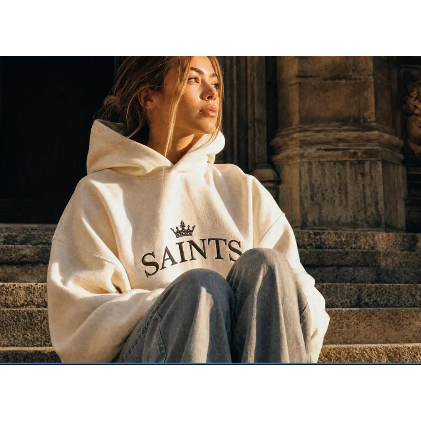 Saints Hoodie Cream