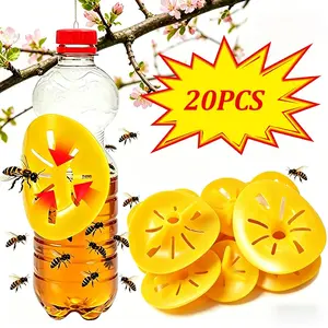 5-20PCS Reusable Wasp Insect Traps Flower Shaped Bee Catcher For Plastic Bottles Garden Pest Control Tool Insect Hornet Killer