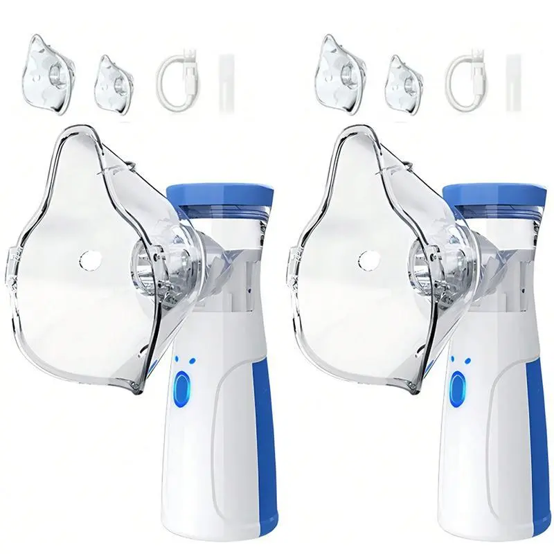 2pcs Handheld Atomizer,Rechargeable Lithium Battery portable smart Humidifier, Home Travel Use, quiet operation