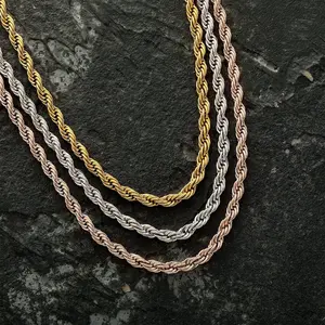 [ICE HUE] Metal Coated Replenishing Chain Necklace, Daily Wear, Elegant Look, Unisex Fit (Not Sold Separately), Daily Wear Necklace,summervibes