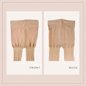 Skin 30D Golf Stocking Stieg Transparent Pantyhose Women's UV Protection Outdoor Sports Spring/Summer/Autumn (USA, Alpha, One Size, Regular, Regular, Skin) Black Hip Essential Fit