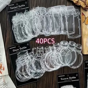 20/40 Piece PVC Transparent Bookmarks, DIY Handmade Bookmark Accessories, Perfect for Outdoor Crafts & Gifts, Durable Material