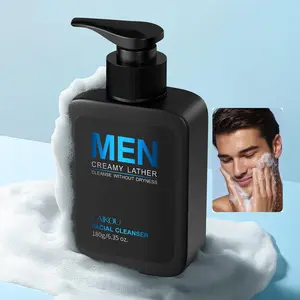Men's Facial Cleanser, Gentle Cleansing Daily Foaming Face Wash for All Skin Types, Deep Cleansing Facial Wash, Facial Skin Care Product for Men, Face Care Products, Everyday Mild Care