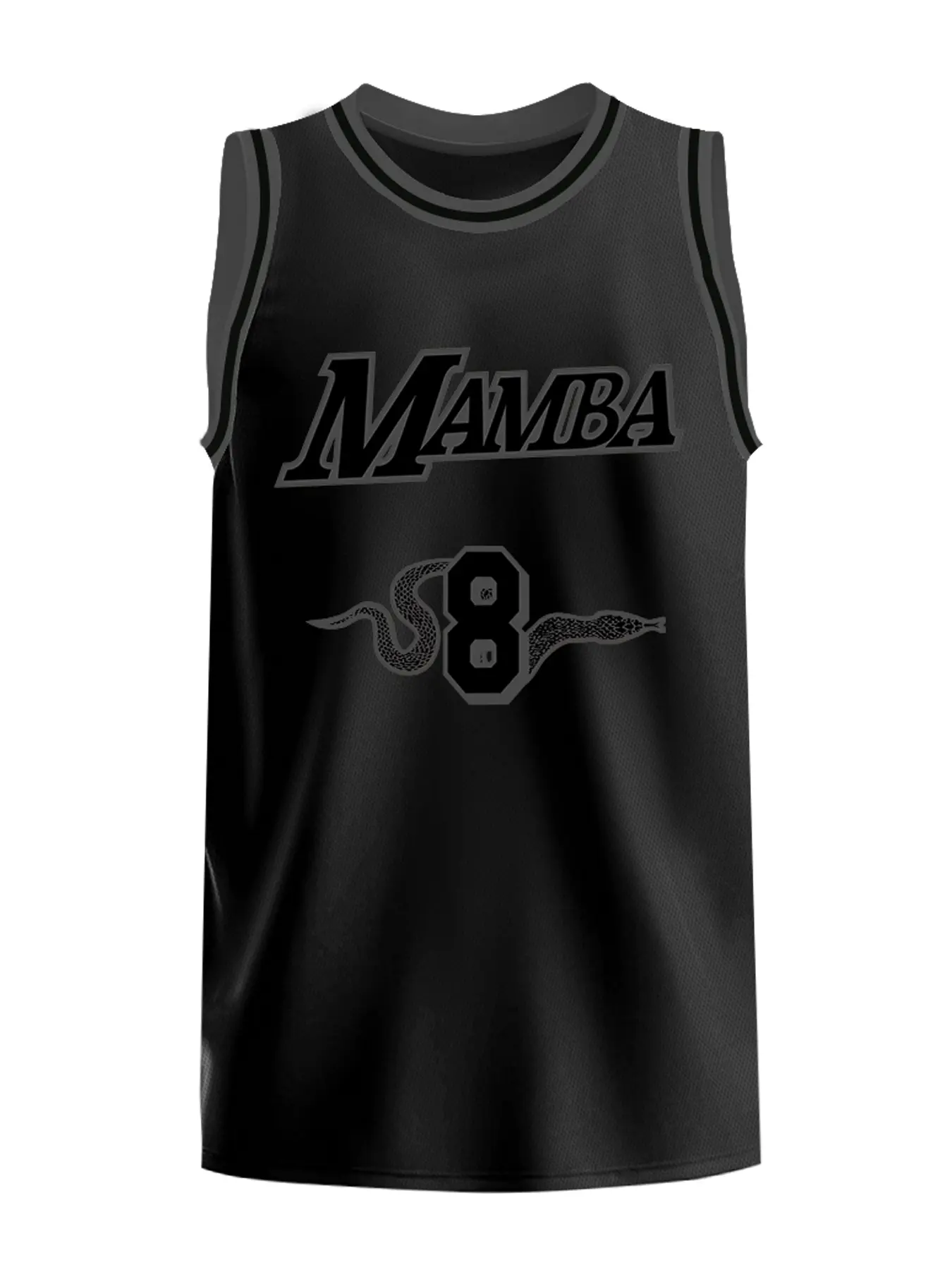 Men's Basketball Throwback Jersey 8-24 BLACK Vintage Embroidered Casual Training Tee V Neck Short Sleeve, Loose Fit, All Seasons, H Type Silhouette Sports Top Athletic Training Apparel Athletic Workout Tops