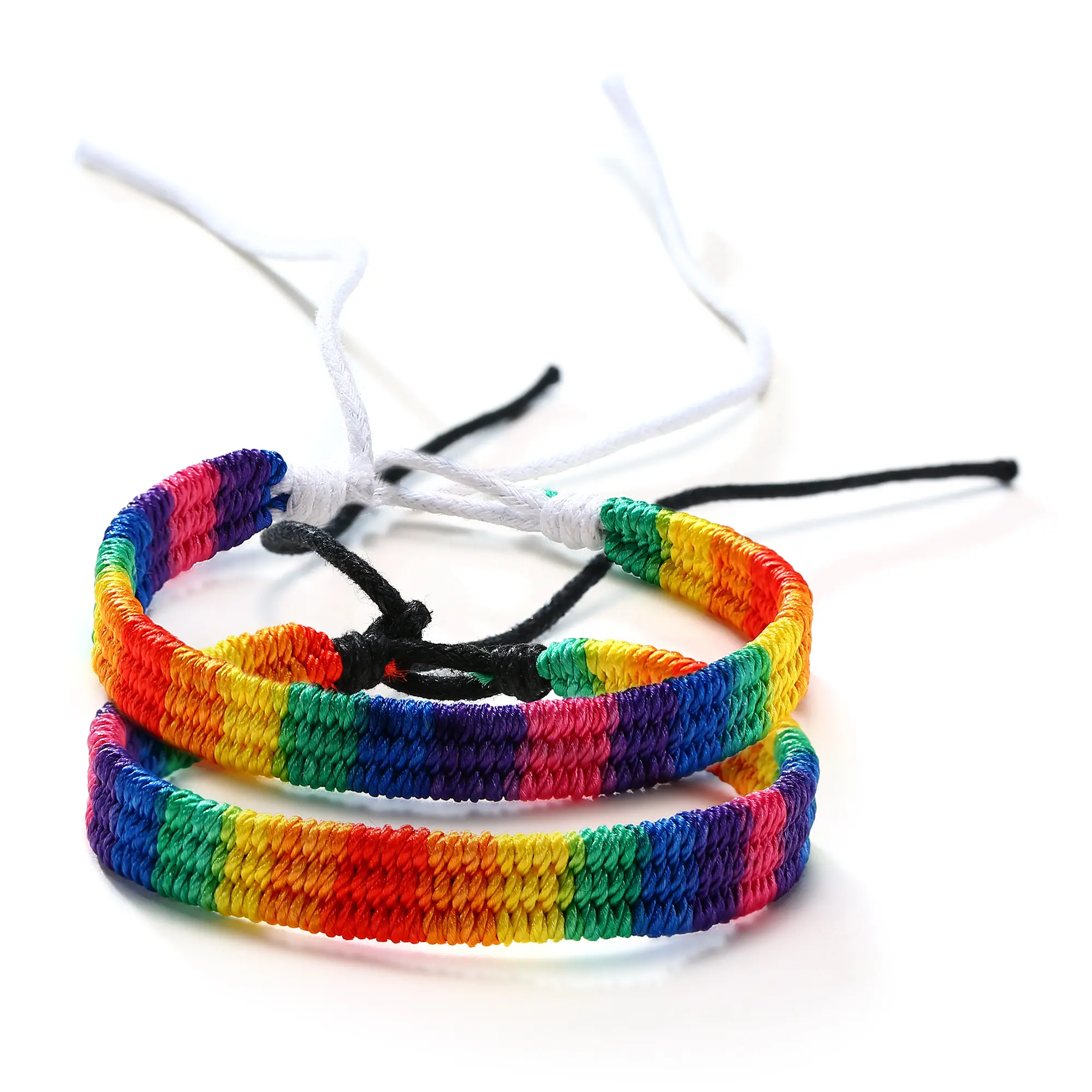OIDEA Boho Rainbow Friendship Bracelet for Women & Men, Multi-Layer Adjustable Braided Rope, Unisex Pride Gift, Bracelets, Friendship Bracelets