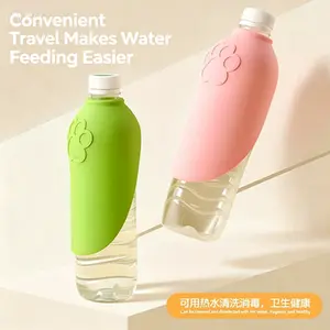 Foldable Portable Pet Water Bottle, Outdoor Walking Dog Cat Drinking Cup, Replaceable Water Container, Travel Water Feeder for Daily Outdoor & Home Use