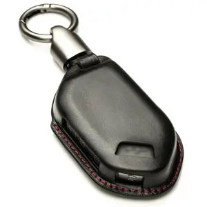 Vitodeco 3D Luxury Premium Genuine Leather Smart Key Fob Case Cover Protector Compatible with Kia Carnival MPV, Sportage, Telluride, Sorento, EV6, EV9, K4, K5 (2022-2026 Models)