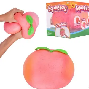 Giant peach squeeeeze squishy stress relief toy