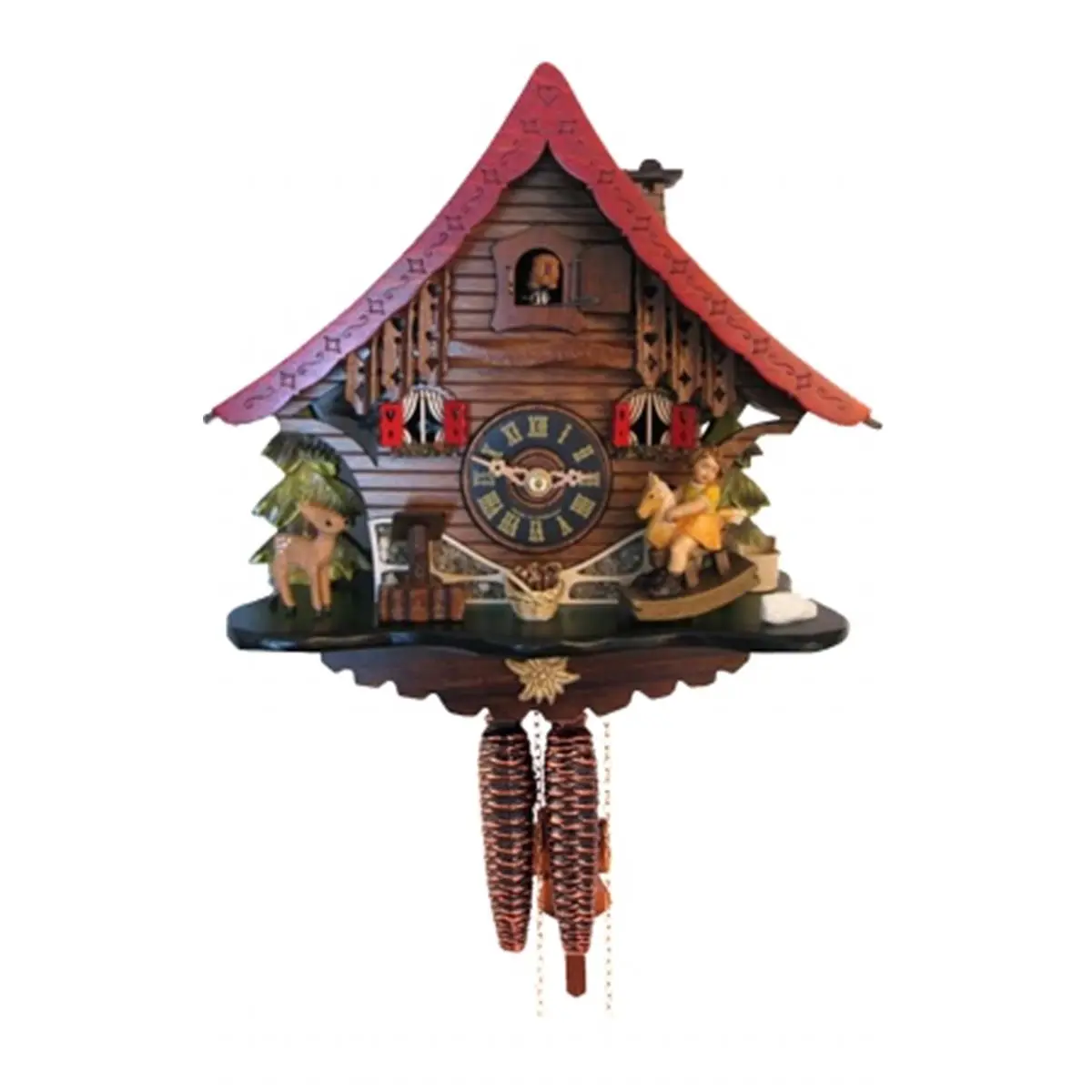 ENGS 4715 Engstler Weight-Driven Cuckoo Clock - Full-Size Home Decor Clock for Home Supplies