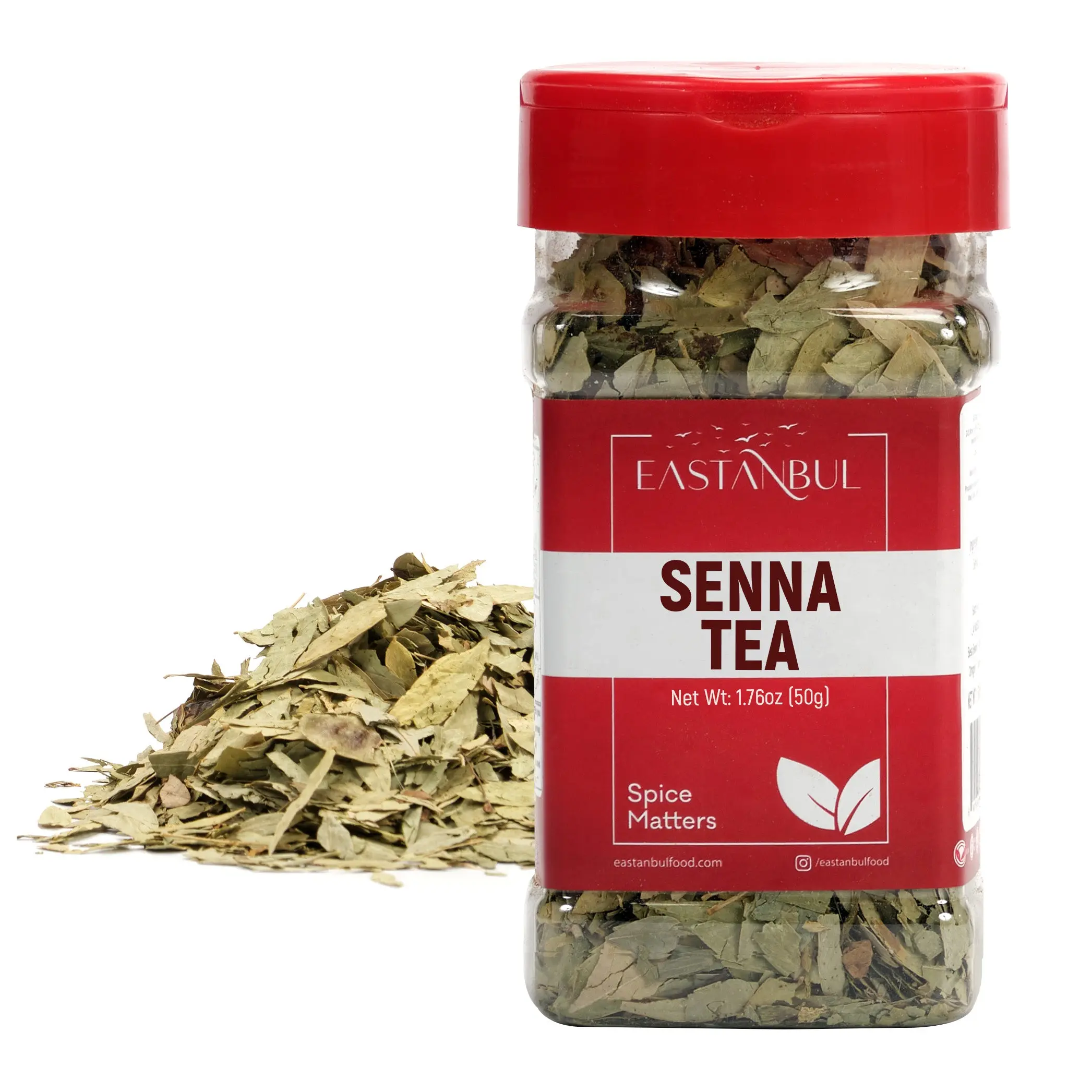 Eastanbul Senna Tea, Senna Leaf Tea, Senna Tea for Constipation, 1.76oz Herbal Detox Tea Detox Tea Bags