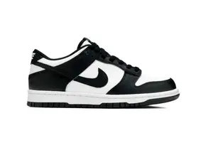 (SKU:  DD1503-101 ) Nike Women's Dunk Low Retro White & Black Panda Graphic Sneakers Comfortable Casual Wear for Retro Inspired Style