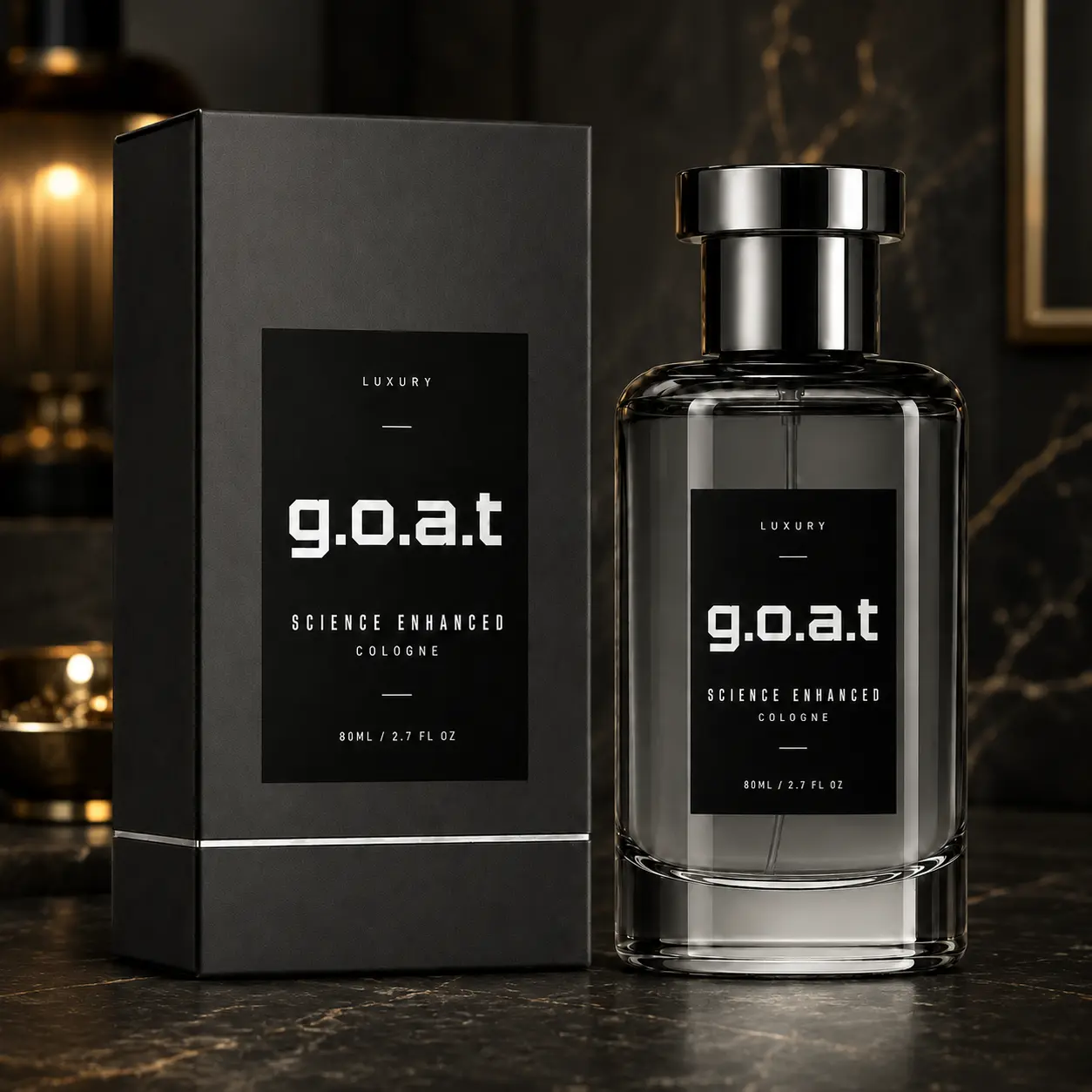 g.o.a.t 80 mL Men’s Eau de Parfum, Elegant Floral & Woody Cologne, Refined Unisex Fragrance for Daily Wear, Evening Outings and Date Nights