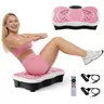 HOPHORSE Compact Vibratory Plate Machine - High-Power Home Fitness Gear, Space-Saving for Daily Active Living, 99 Speeds, 5 Auto Mode Sets, Walk + Vibration, 400 lbs Capacity, Exercise Band Set for Home Workout, Remote, Full-Body Movement