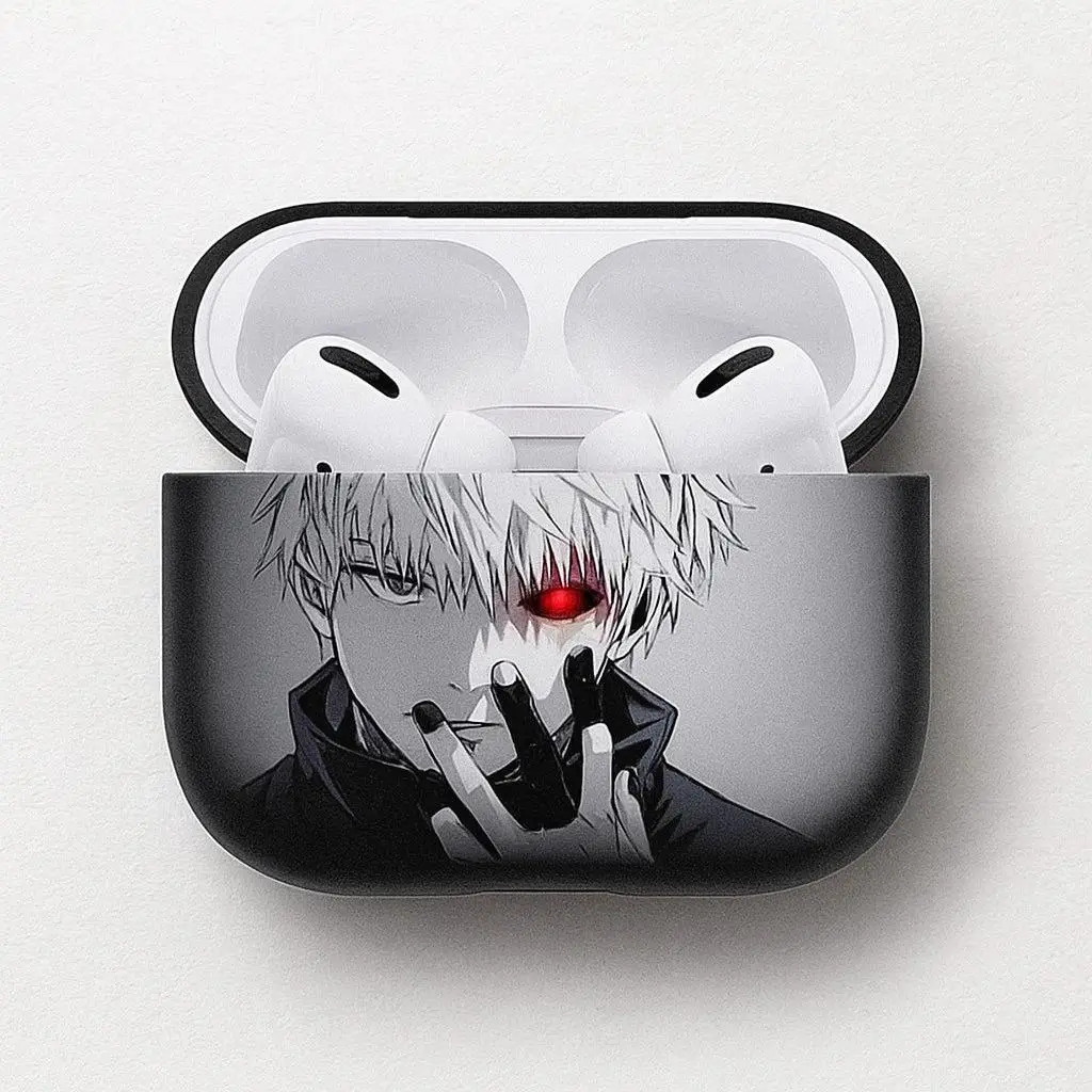 Tokyo Ghoul AirPods Case – Shockproof Design, For AirPods Gen 1 2 3 4 Pro, Japanese Anime Style Accessories Gift For Fans