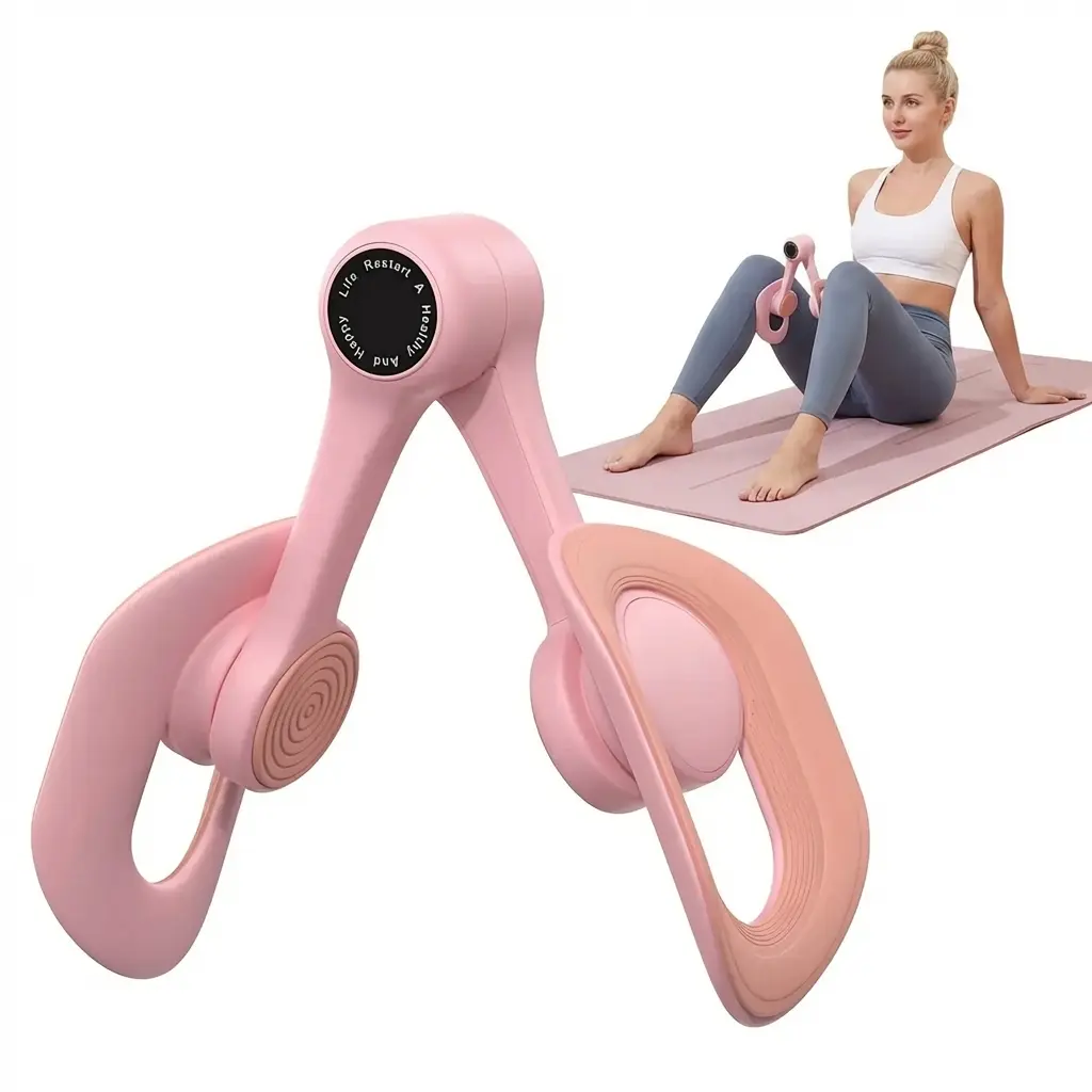 Home Fitness Trainer, Inner Thigh Toner & Leg Exerciser, Glute Trainer, Pelvic Floor Muscle Recovery for Women, Home Workout, Portable Fitness Equipment, Strength Training Accessories for Men & Women Silicone Strengthening leg extension machine Shaping