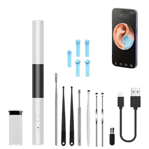 1pc Ear Wax Removal, Visual ear spoon-Ear Cleaner with Camera, Ears Wax Removal Kit with Ear Otoscope with 6 LED Lights, Earwax Removal Tool for Phone, iPad & Android Smart Phones