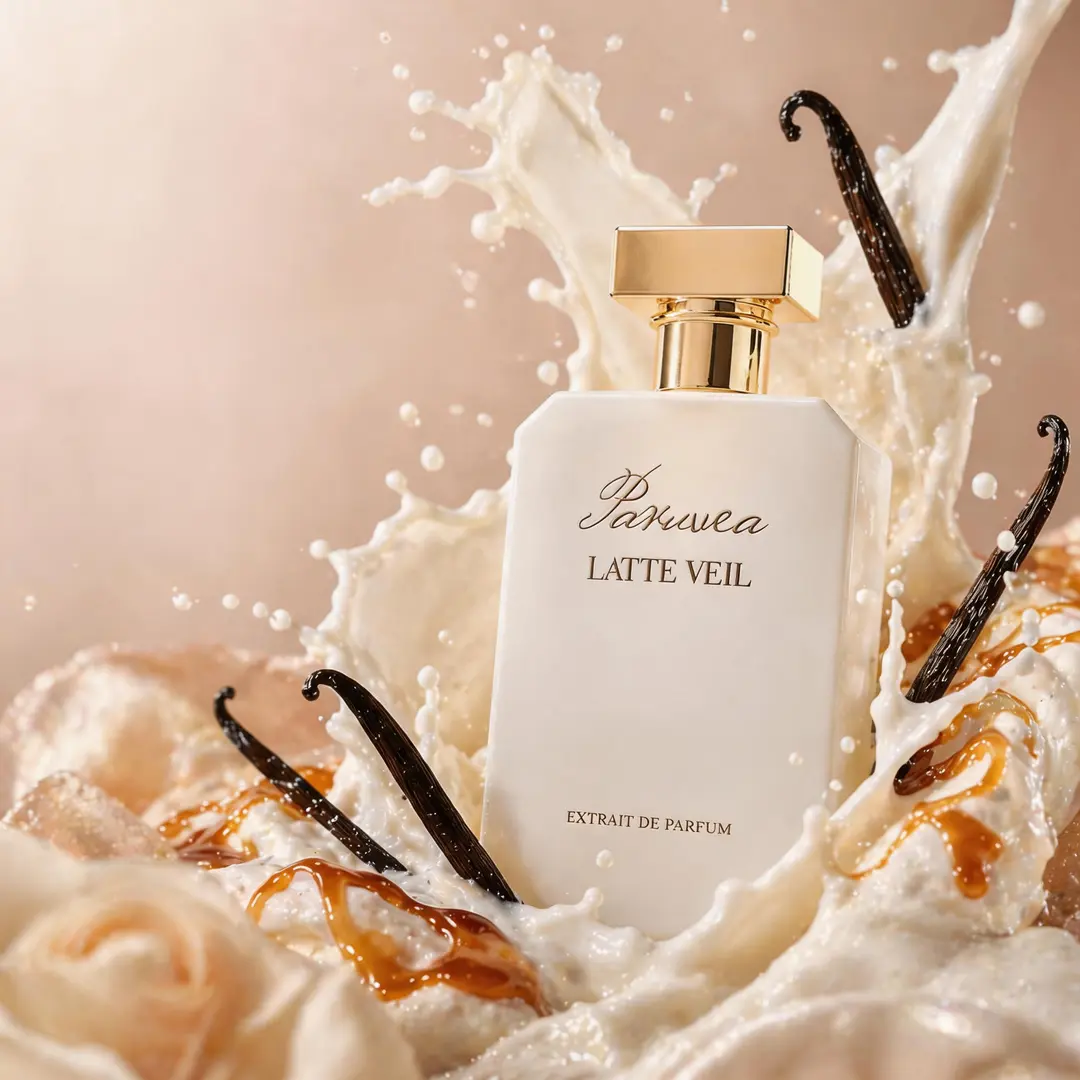 Paruvea Latte Veil Extrait De Parfum | Vanilla Caramel Honey Perfume for Women | Sweet Creamy Gourmand Scent | Cozy Long Lasting Fragrance 100ml (3.4 fl oz),back to school
