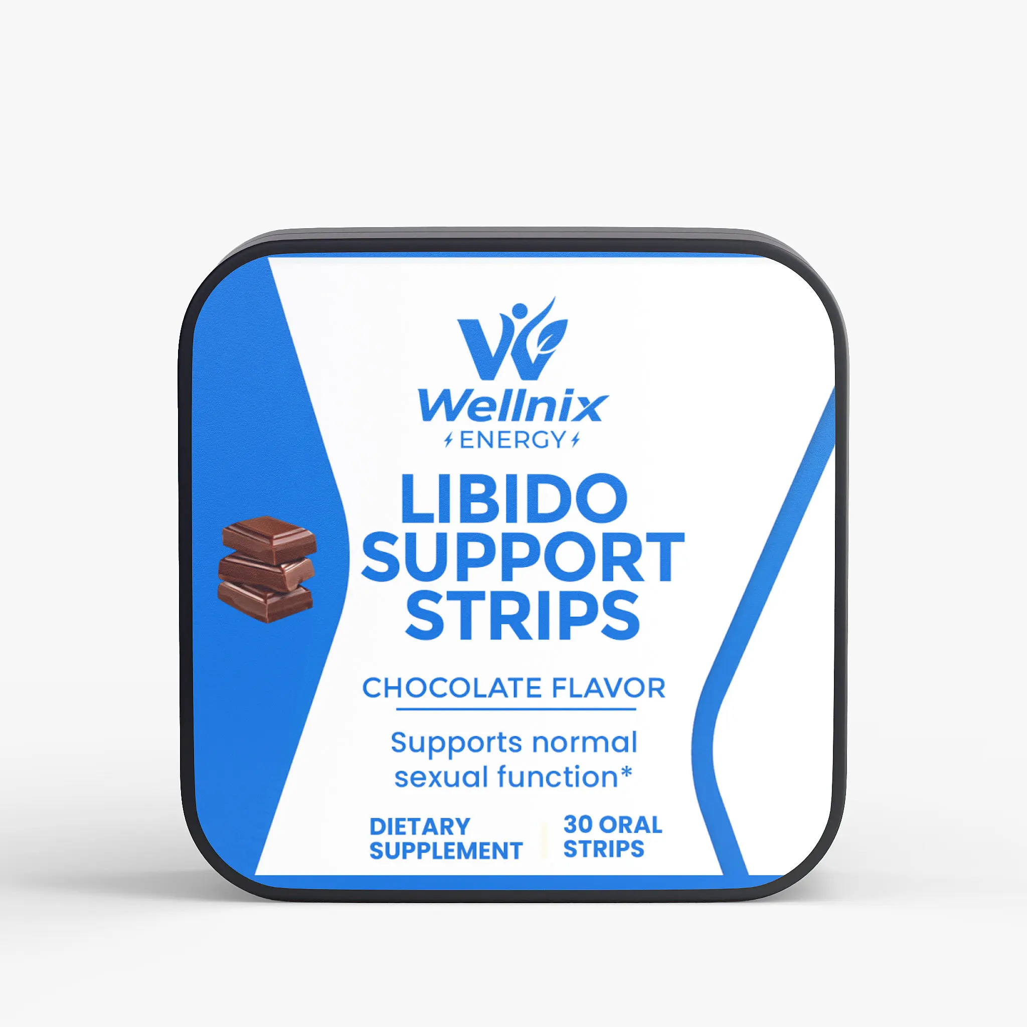 Wellnix wellness Support Strips - 30 Strips  Chocolate Flavor