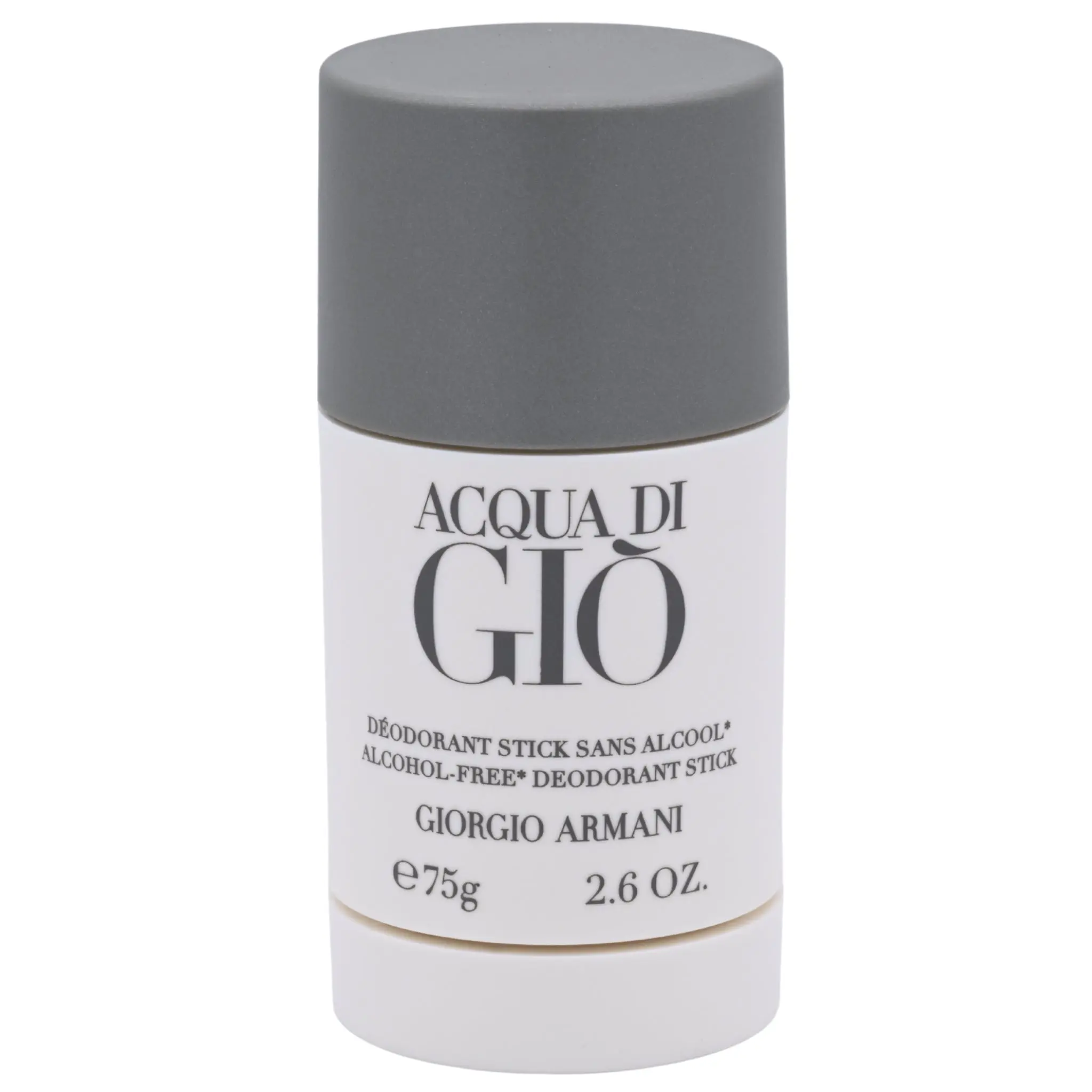Giorgio Armani Acqua di Giò Body Care Stick for Men, Scented with a Fresh Marine & Citrus Fragrance, 2.6 oz, Solid Stick Deodorant, Jasmine, Persimmon, Patchouli